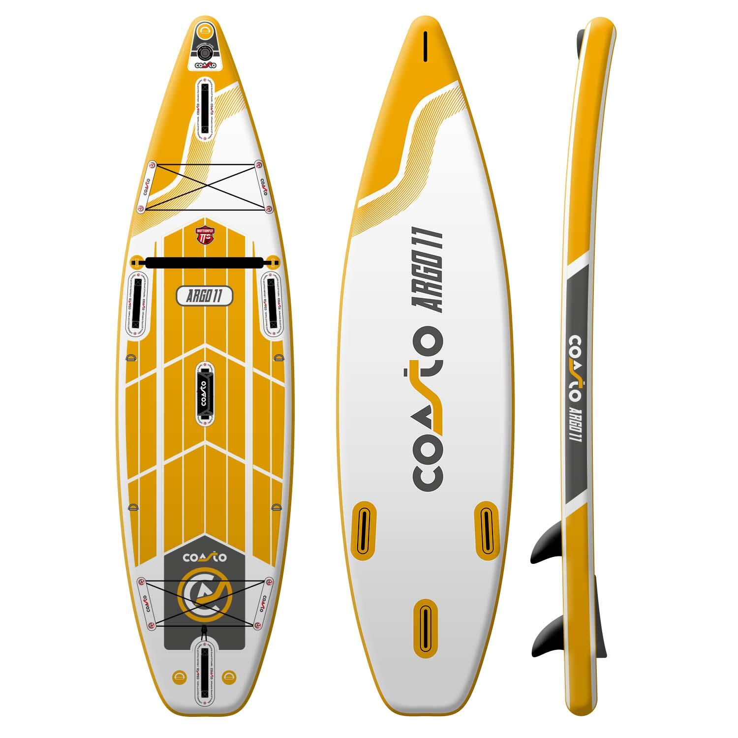 COASTO ARGO 11'0" Tavola SUP gonfiabile Stand Up Paddle con pagaia 2/7