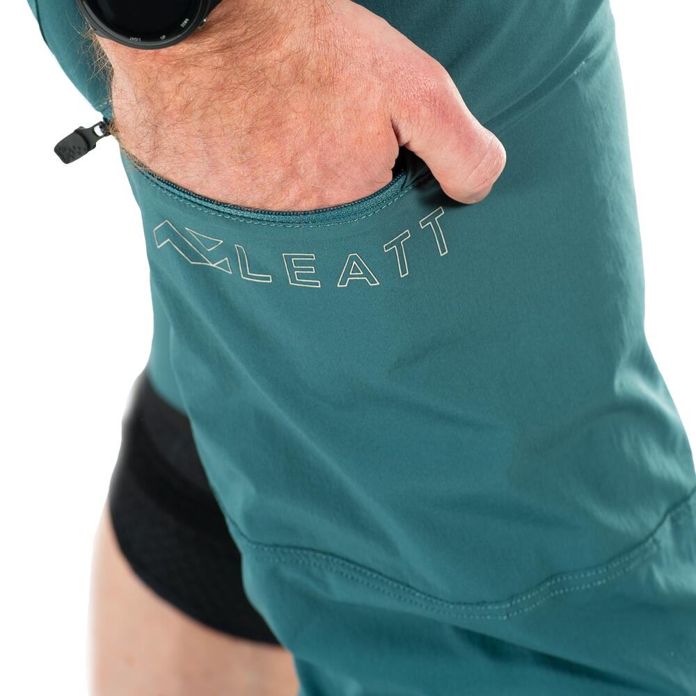 Pantaloncini MTB corti Trail 3.0 ultracomodi e traspiranti Azzurro Uomo 2/7