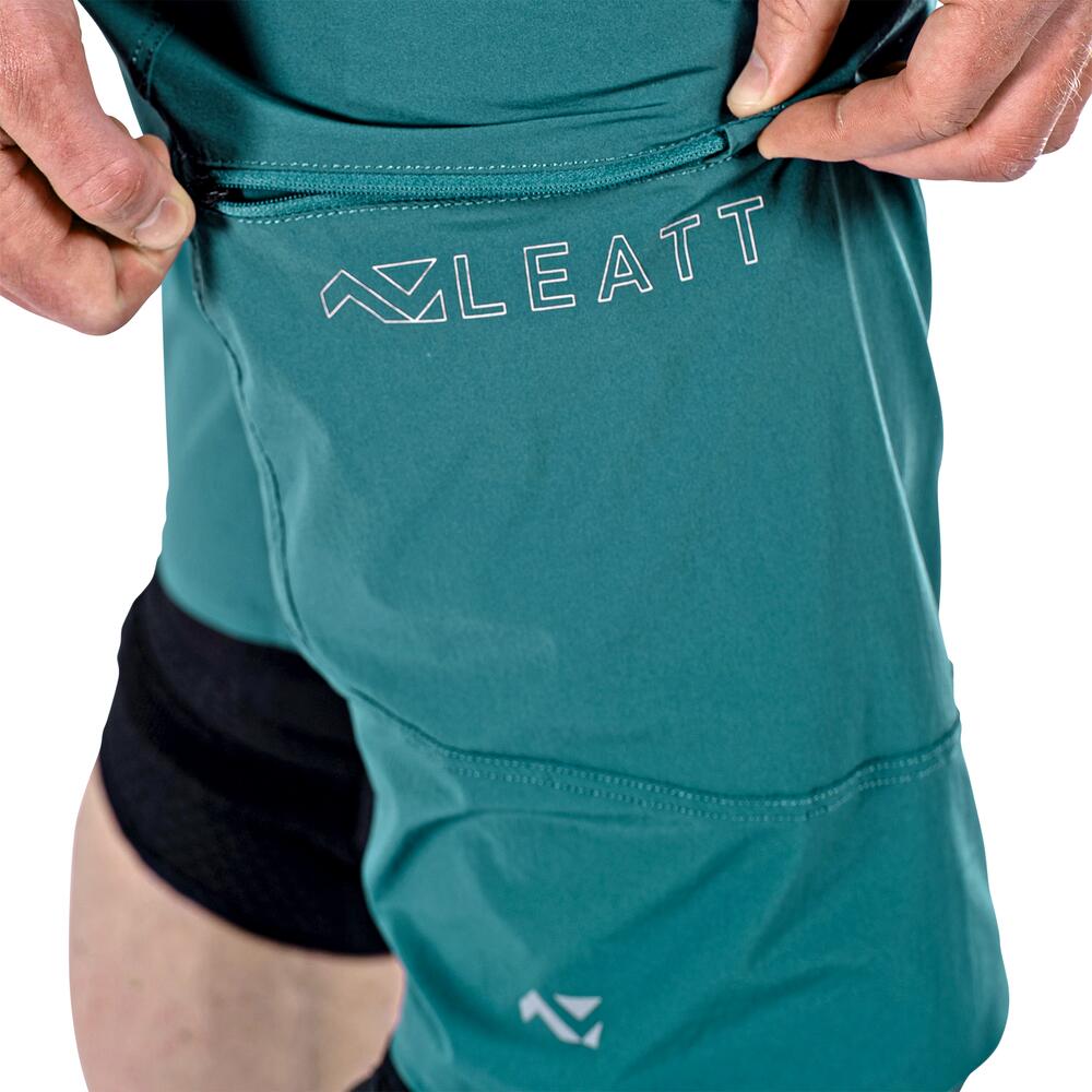 Pantaloncini MTB corti Trail 3.0 ultracomodi e traspiranti Azzurro Uomo 4/7