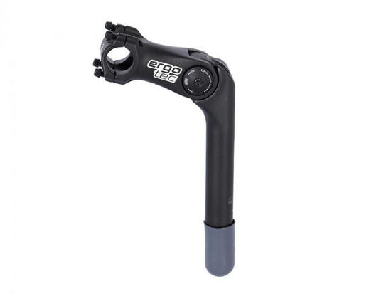 Ergotec Vorbau Octopus 2 SL 180mm/90mm Niro/Alu sw Ø 25,4mm1 1/8"25,4 LA