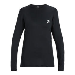 Lycra manches longues HAPPY WAVES Noir Femme