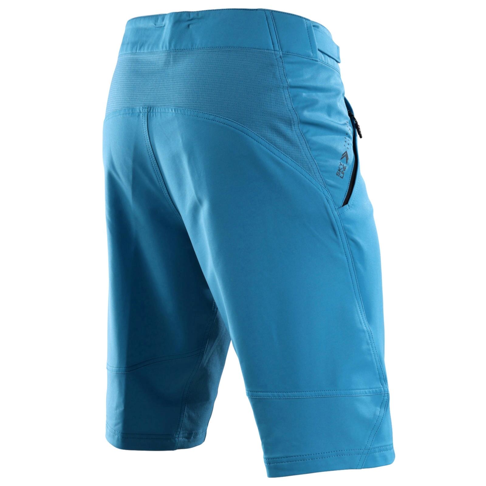 Pantaloncini MTB SKYLINE SHORT SHELL ultra leggeri e traspiranti Azzurro Uomo 2/2