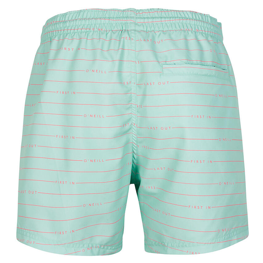 Heren Zwemshort First 15 Striped Terms Lichtblauw 2/5