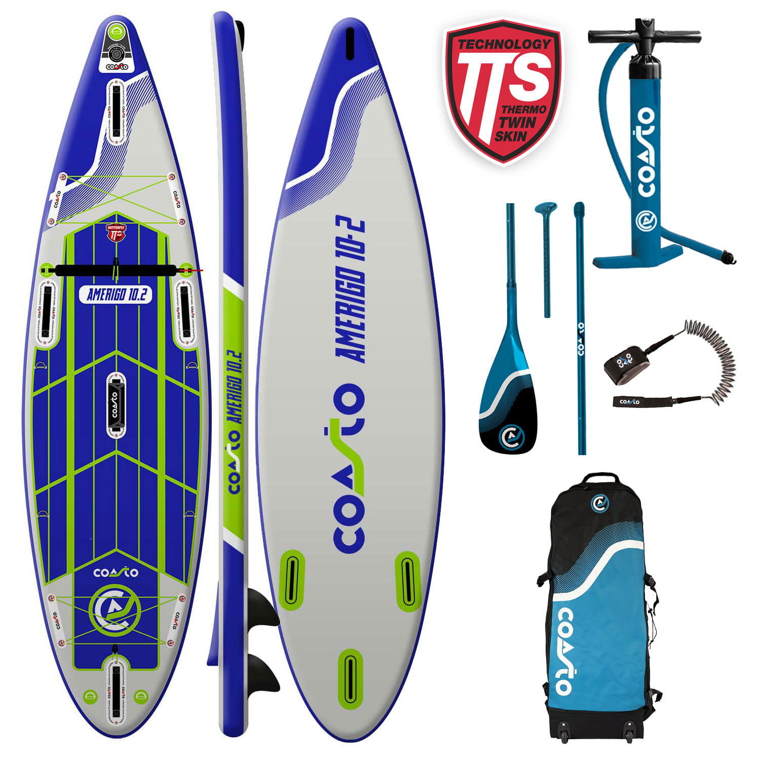 COASTO Paddleboard COASTO Amerigo 10'4'' Blue/White