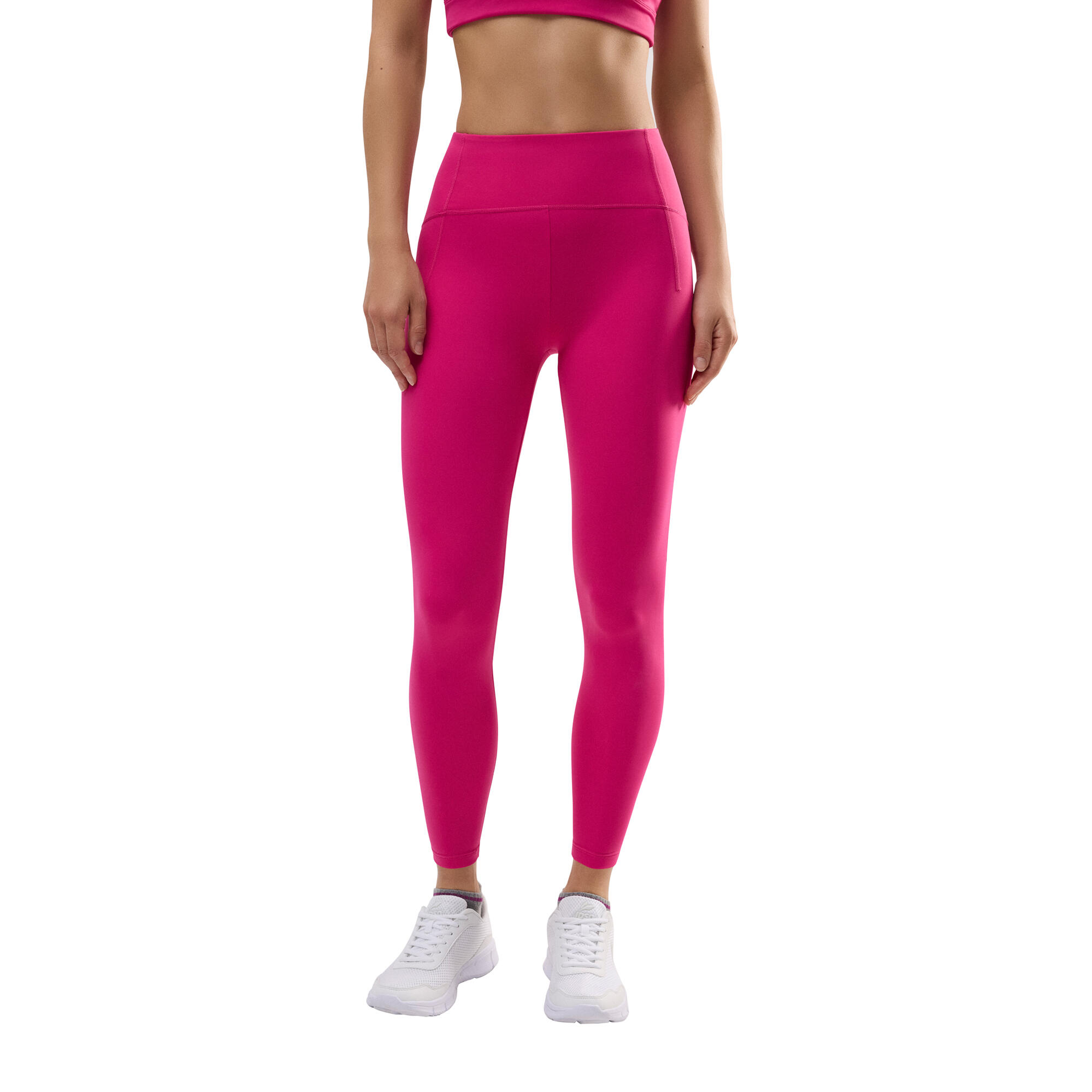 YSABEL MORA Leggings deportivos largos cintura alta fucsia