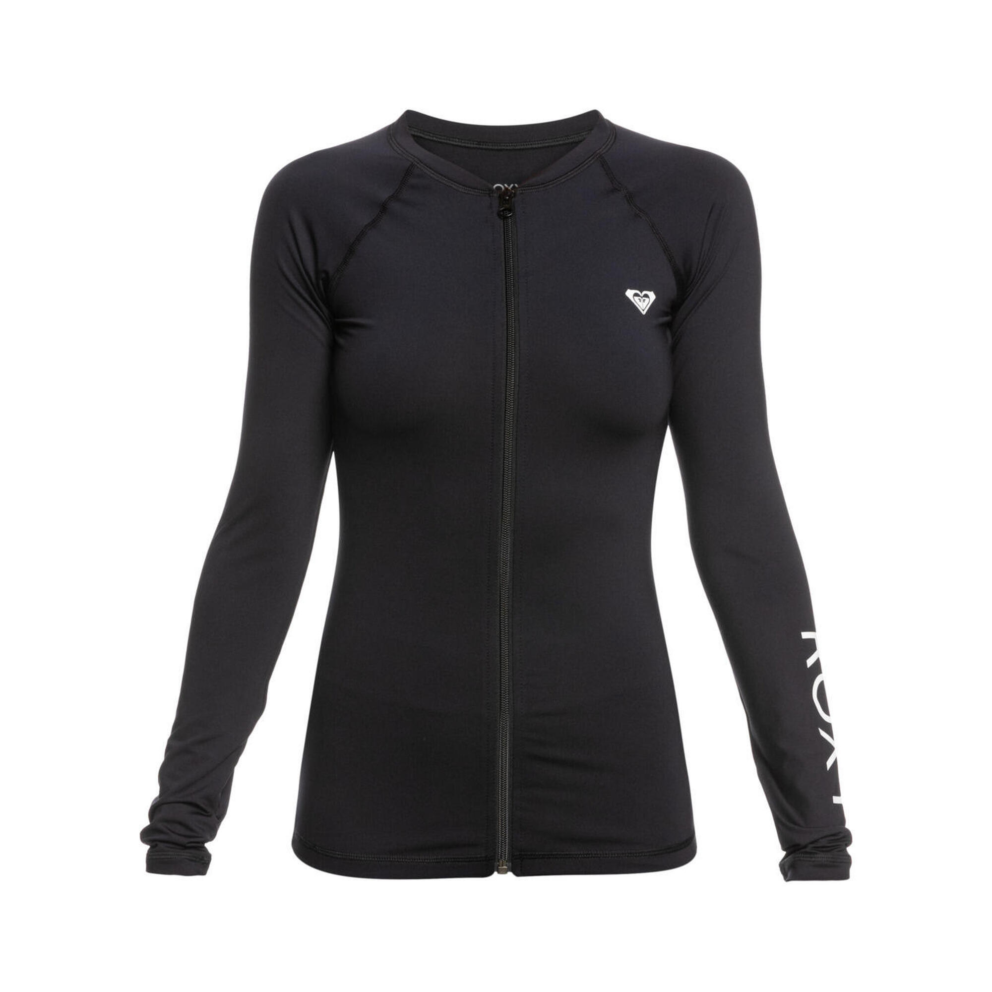 Roxy - Lycra Manches Longues Zippé New Essentials Noir Femme - Haut De Maillot De Bain - Gris - 36 Xs - Decathlon