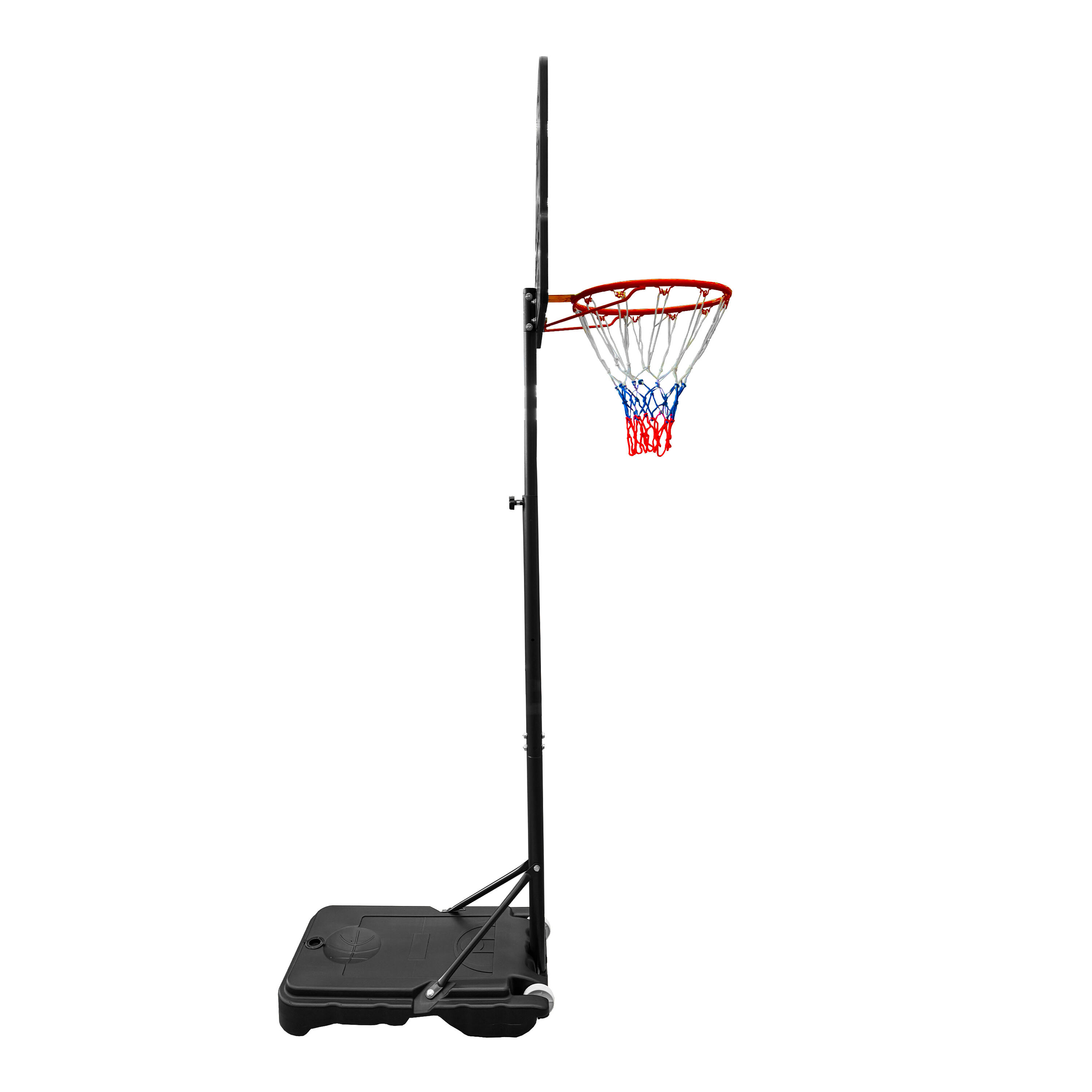 Panier de basket Pro réglable 145/207 cm, + 6 ans, Noir/Blanc 5/7