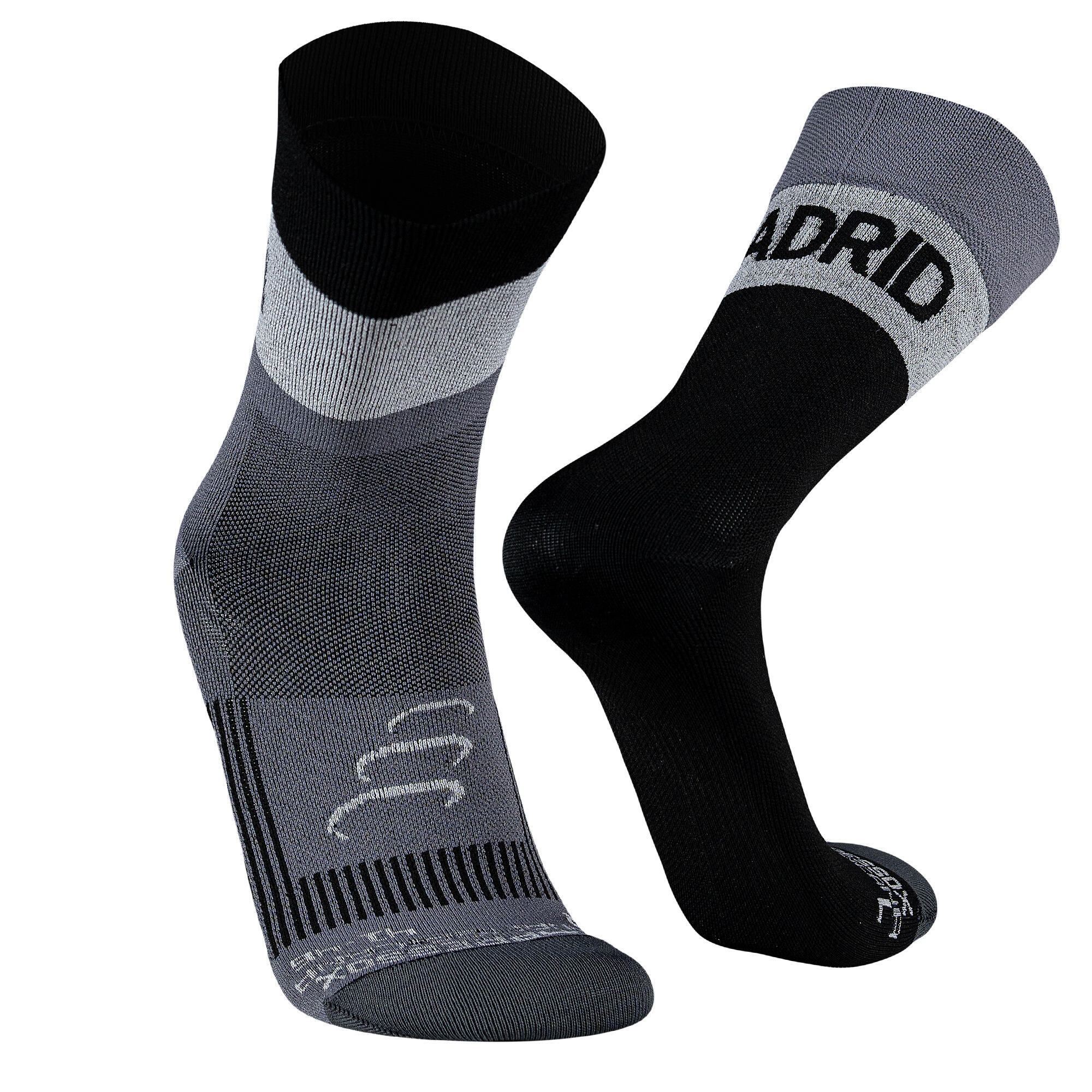 Silvera Nanotech - Chaussettes Running Femme Homme Compression Marathon Madrid Ultra-légères Sport - Chaussettes - Gris - 38 S - Decathlon