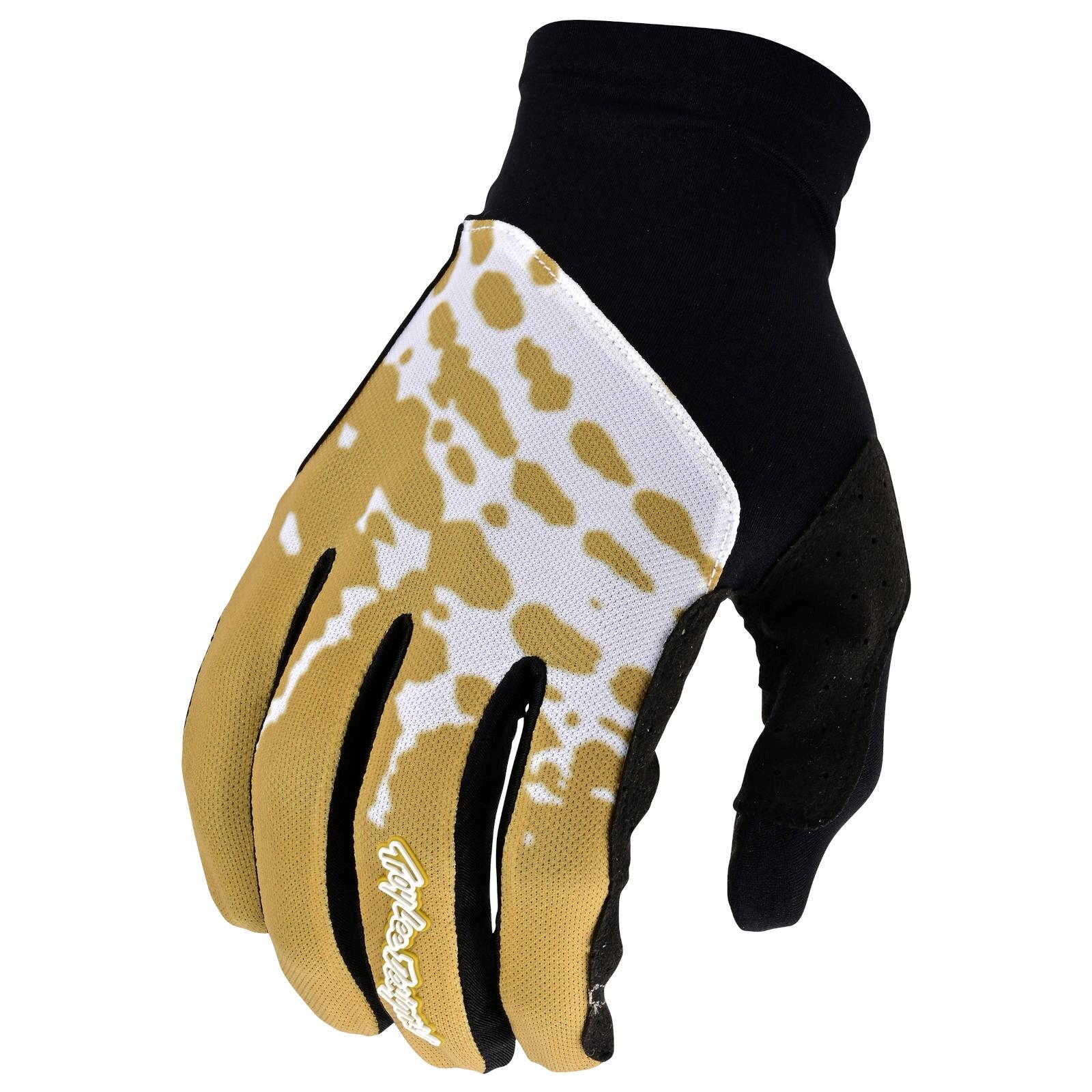 Tld - Troy Lee Designs - Gants Vtt Ultra Ventilés Flowline Big Spin Jaune Homme - Mitaines - Jaune - 48 Xl - Decathlon
