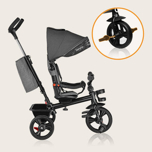 Tricycle 2 en 1 Lionelo Haari Poignée Parentale Siège Pivotant 18M+ 6/7