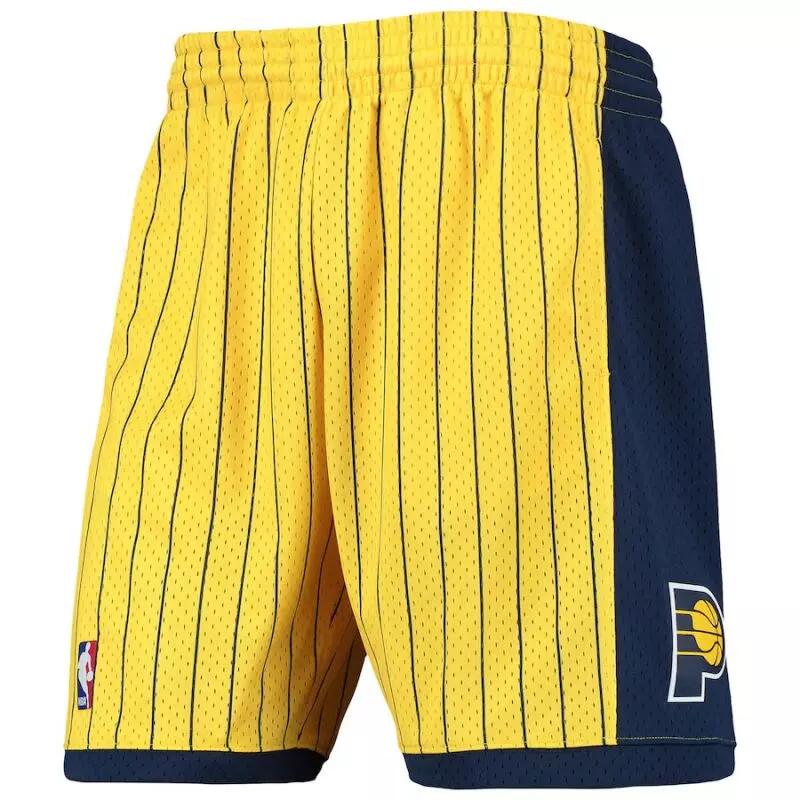 Short NBA Indiana Pacers 1999-00 Mitchell & Ness Swingman Jaune 1/4