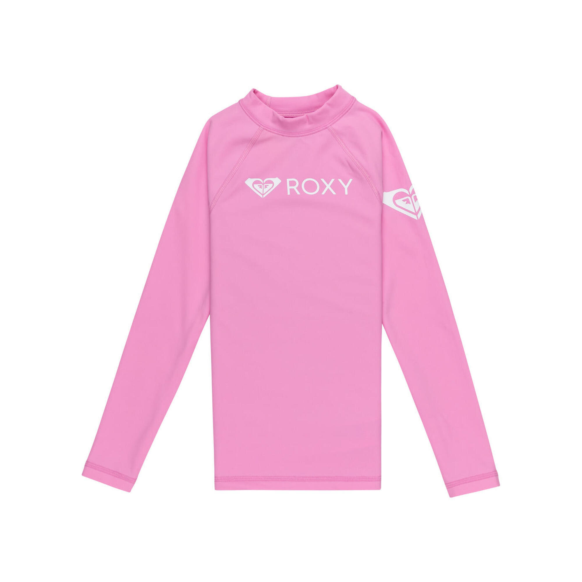 Roxy - T-shirt De Surf À Manches Longues Upf50 Girl Heater Rose Fille - Brassière De Bain - Violet - 10 À 12 Ans - Decathlon