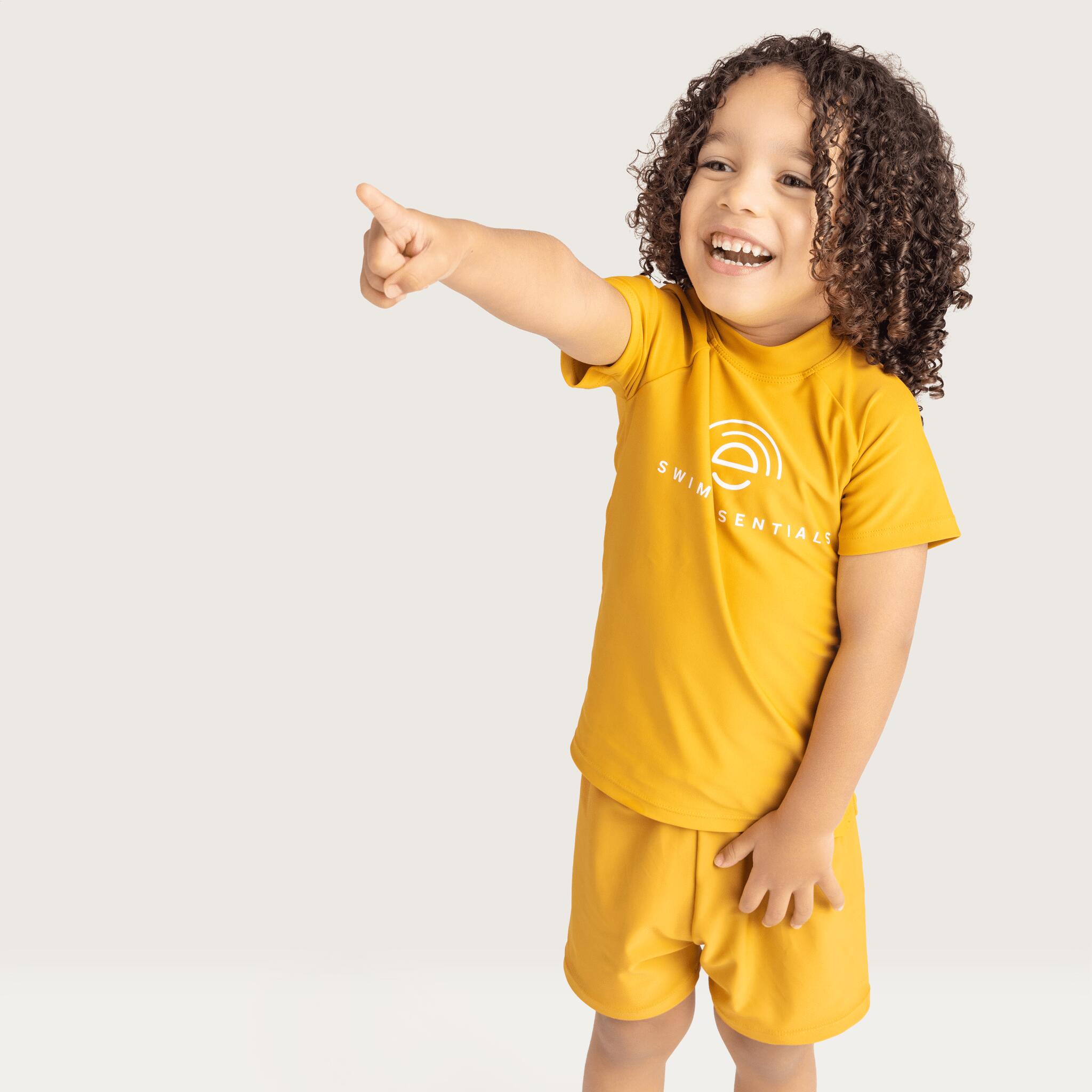 Swim Essentials Zwemshirt Met Korte Mouwen - Geel - Pure Tones 5/5