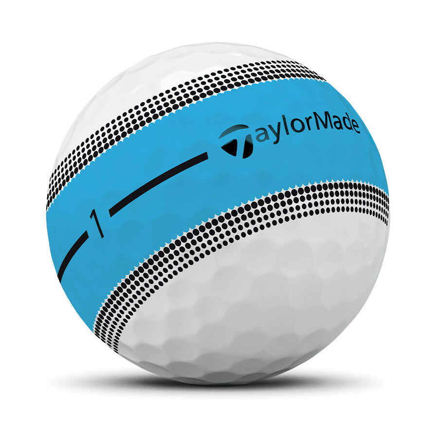 TaylorMade New Tour Response Stripe, Bolas de Golf, Azul 2/2