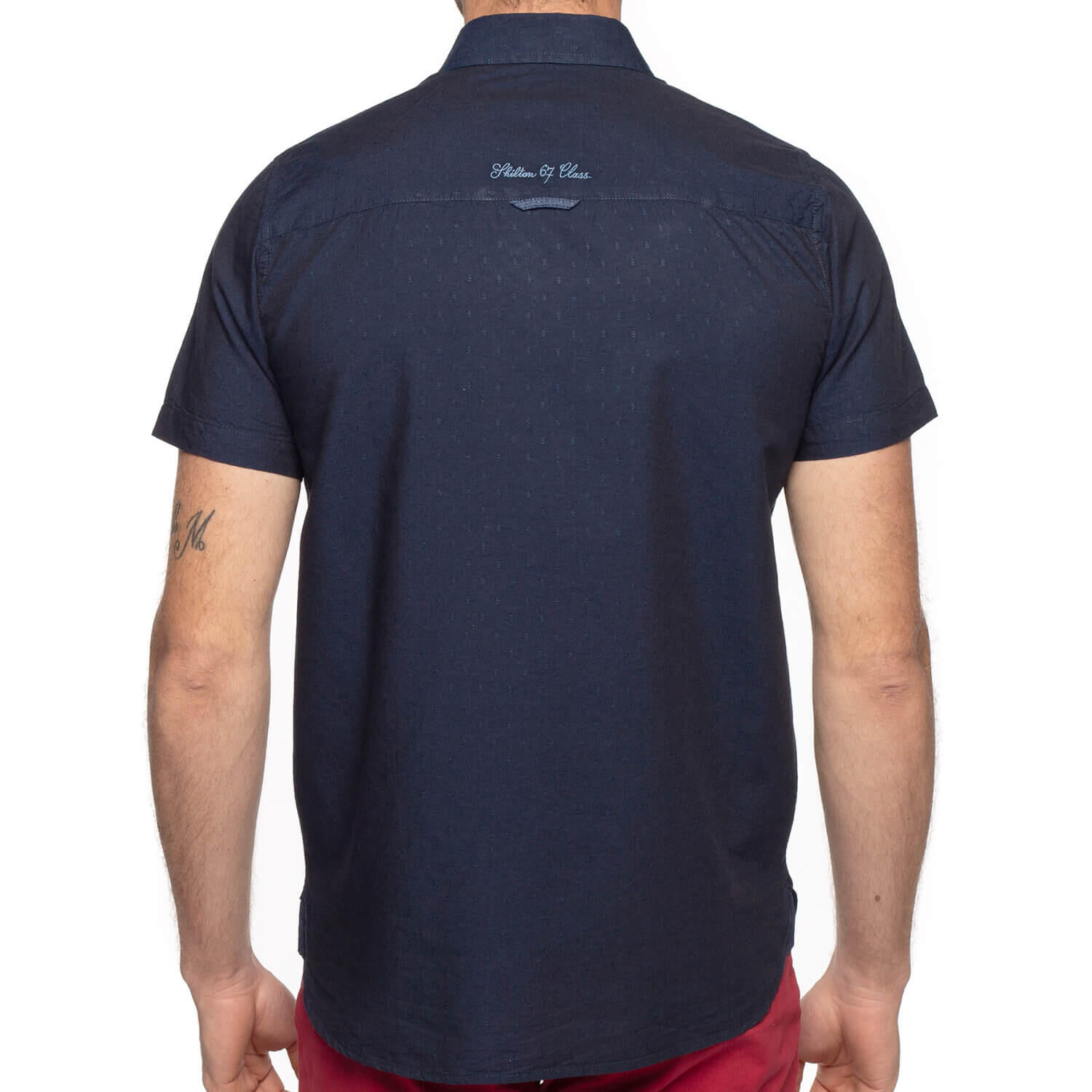 Chemise fantaisie écusson homme 2/4