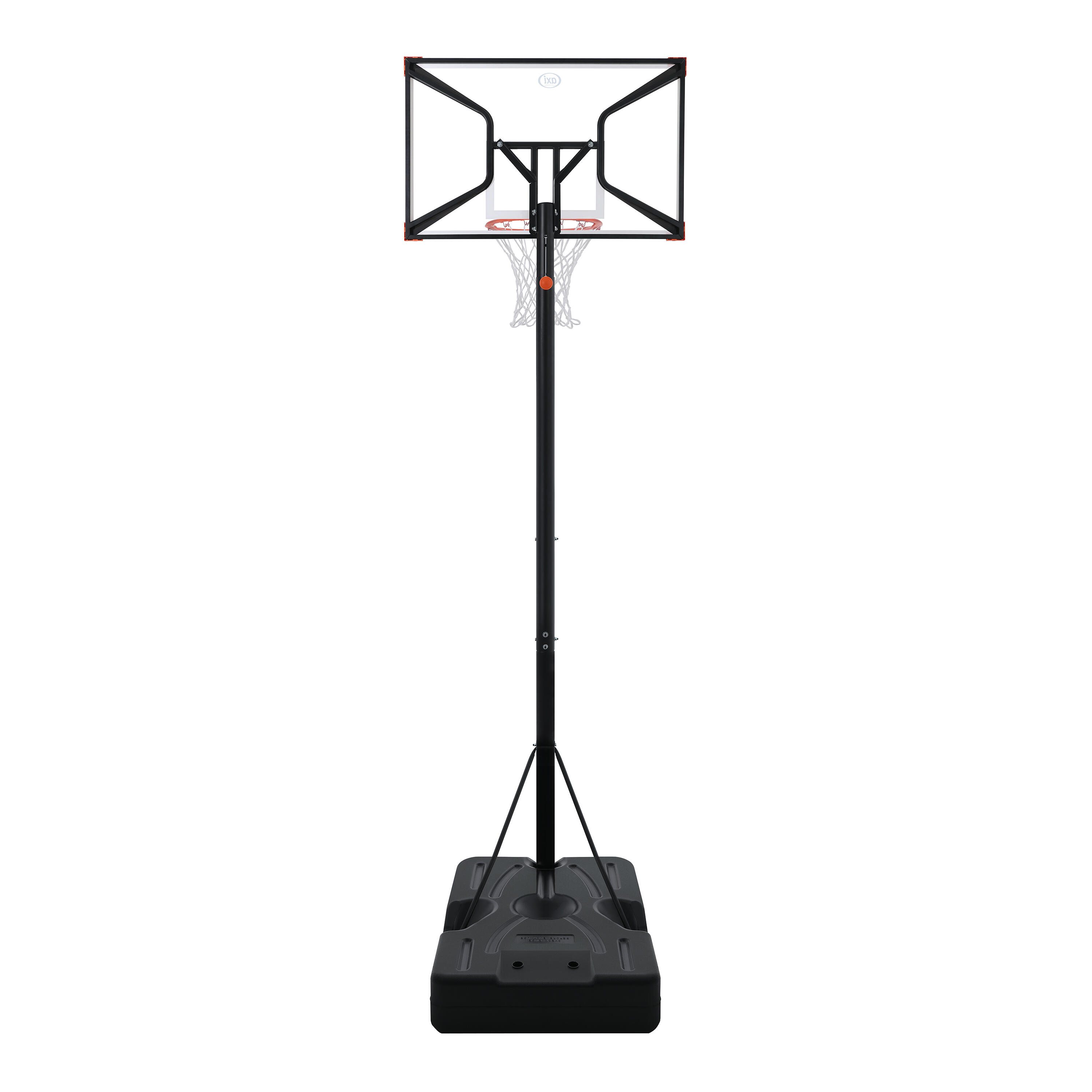 Basket sur Pied Elite, 230-305 cm, + 6 ans, Orange/Blanc 6/7
