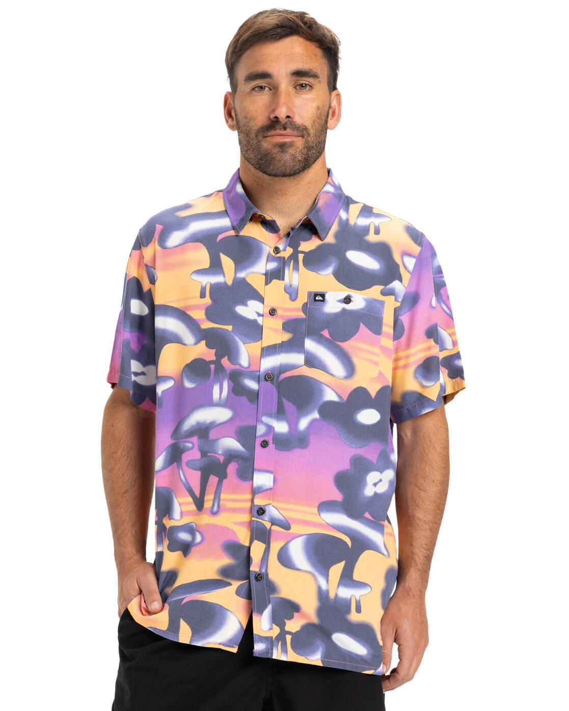 Chemise manches courtes SAFE PARADISE Violet Homme 2/4