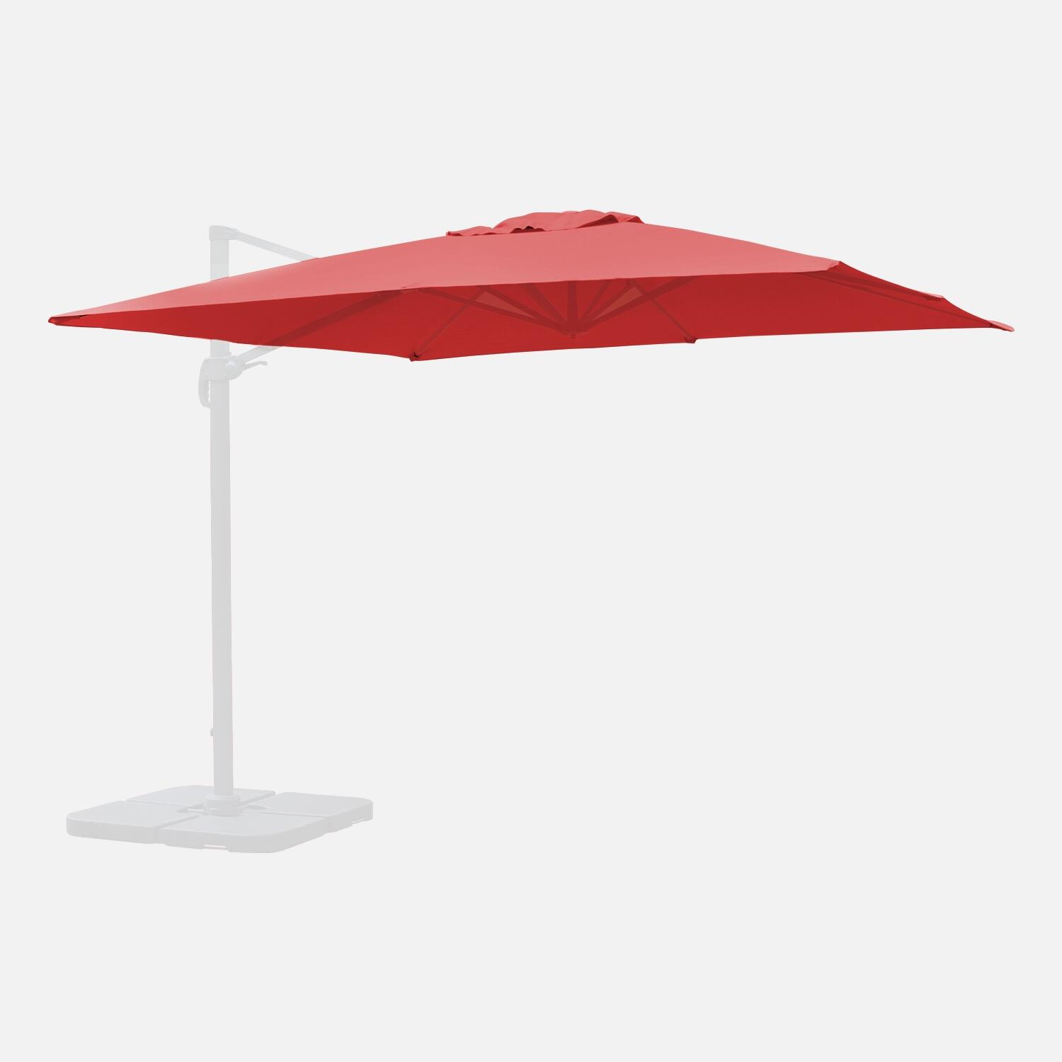 SWEEEK 3x3m cobertura guarda-sol quadrada offset, Vermelho
