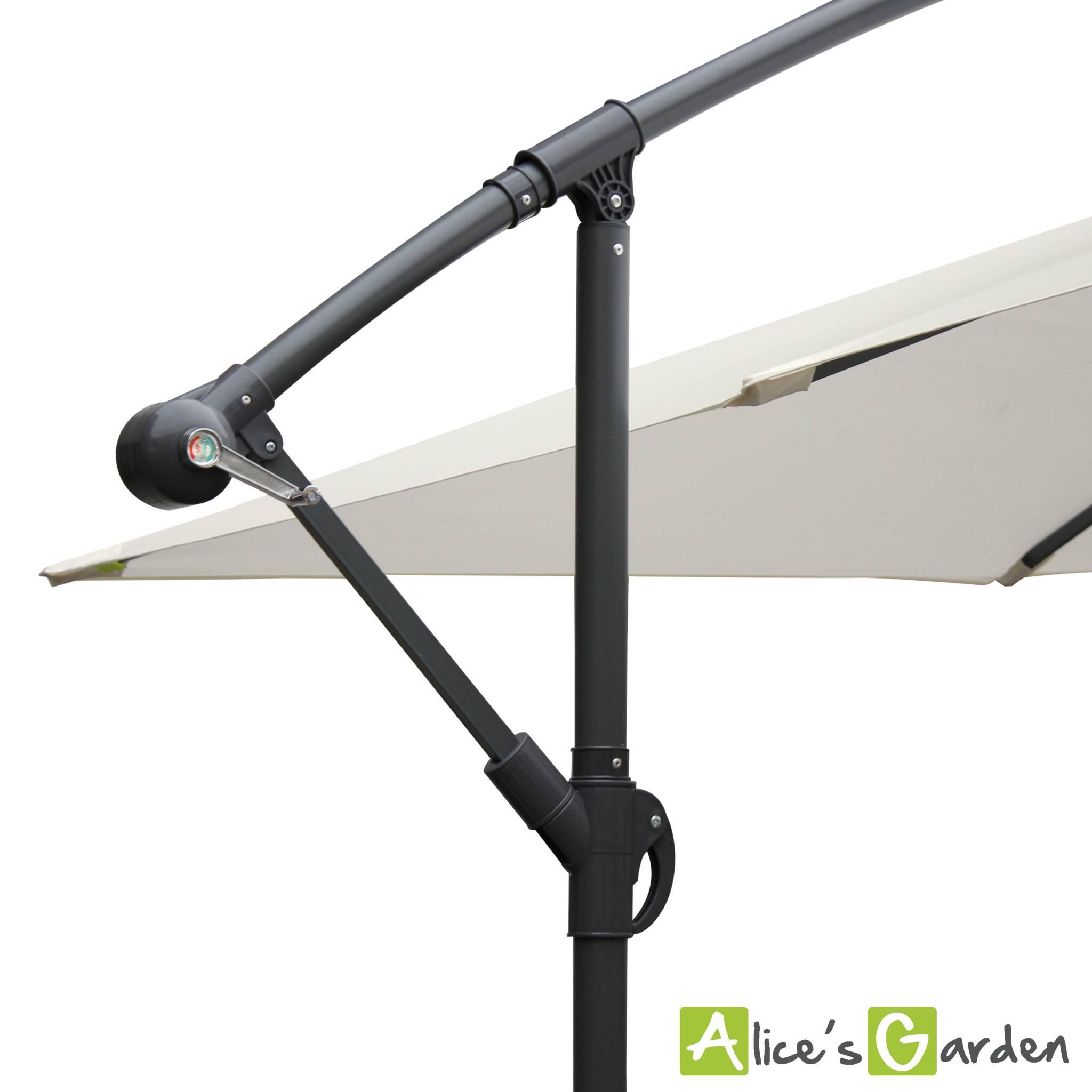 3x3m guarda-sol quadrado offset, Cru 5/6