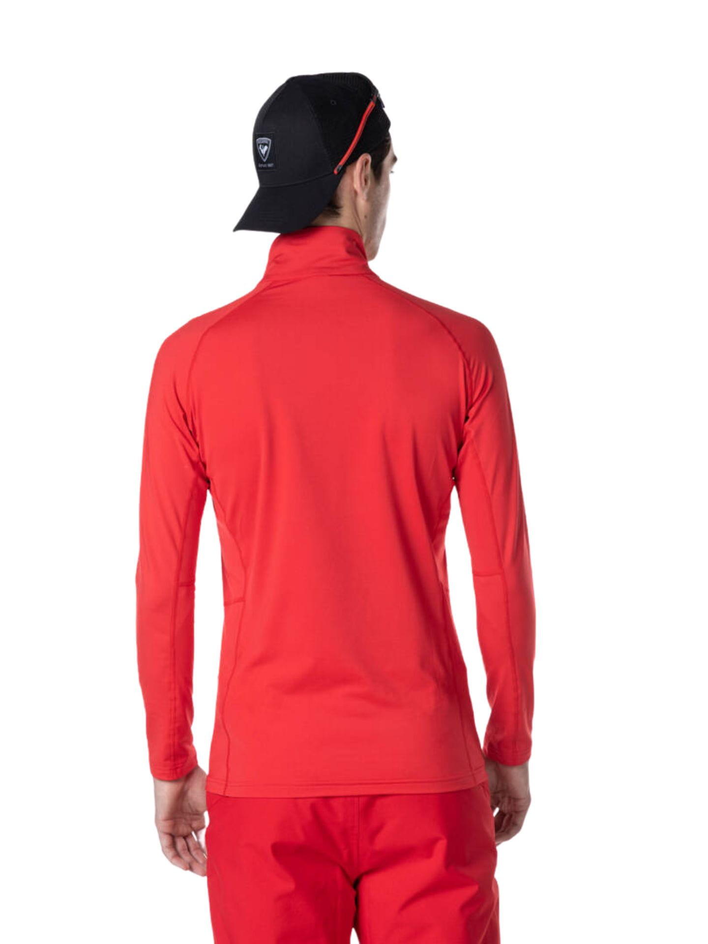 Koszulka termoaktywna Rossignol Classique 1/2 Zip czerwona 4/5