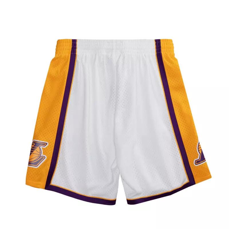 Short NBA Los Angeles Lakers 2009-10 Mitchell & Ness Swingman Blanc 2/4