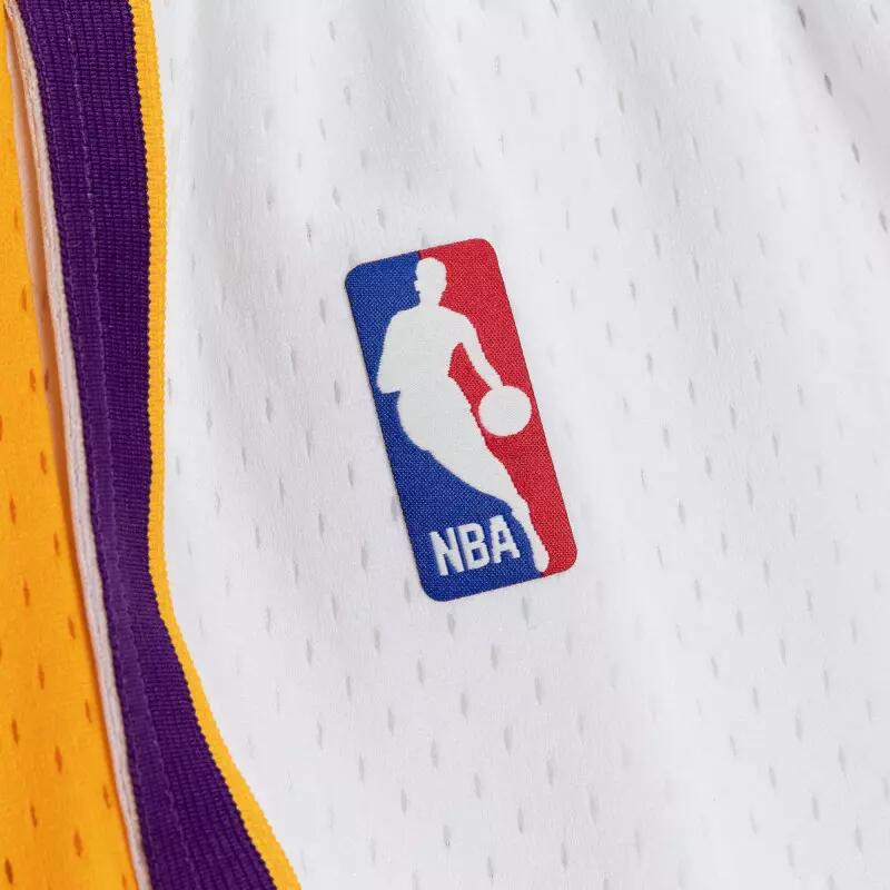 Short NBA Los Angeles Lakers 2009-10 Mitchell & Ness Swingman Blanc 4/4