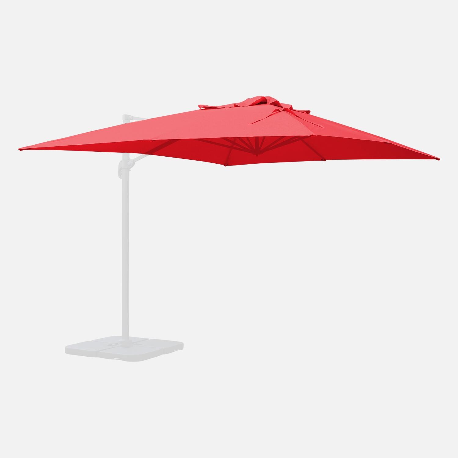 SWEEEK 3x4m cobertura de guarda-sol offset, Vermelho