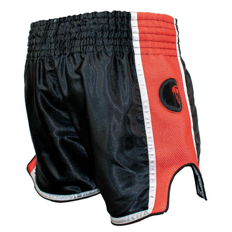 Super Pro Combat Gear Thai Short Stripes Zwart/Rood/Wit 4/4