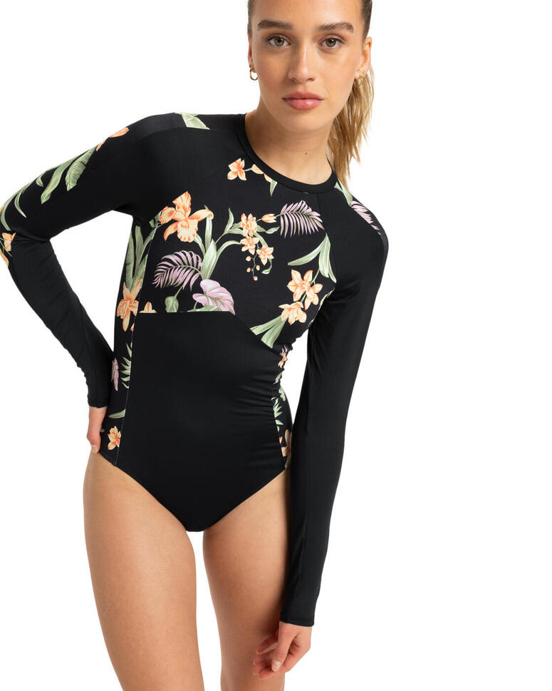 Strój kąpielowy z długim rękawem dla Kobiety FASHION Czarny