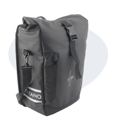 Voltano journey luxe fietstas 28l - zwart - laptopvak - enkele pakaftas