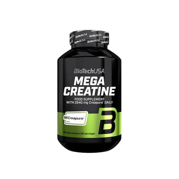 BIOTECHUSA Mega Creatina (Creapure®) - 120 cápsulas de Biotech USA