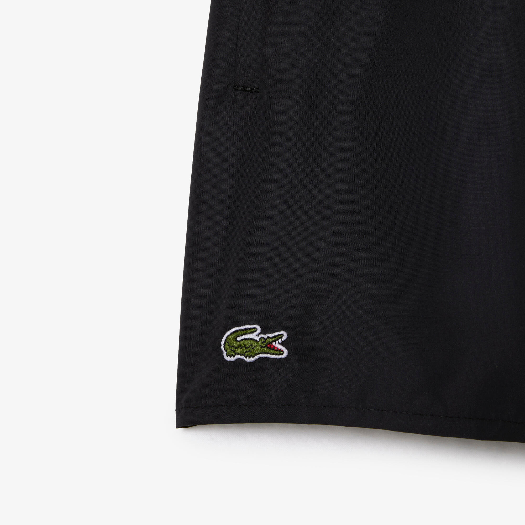 Lacoste Modèle Short Sleeved Ribbed Collar Couleur Noir 3/4