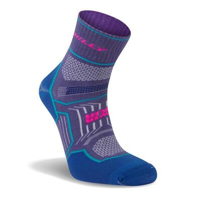 Hilly twinskin anklet - paars/blauw - dubbellaags anti-blaar sokken