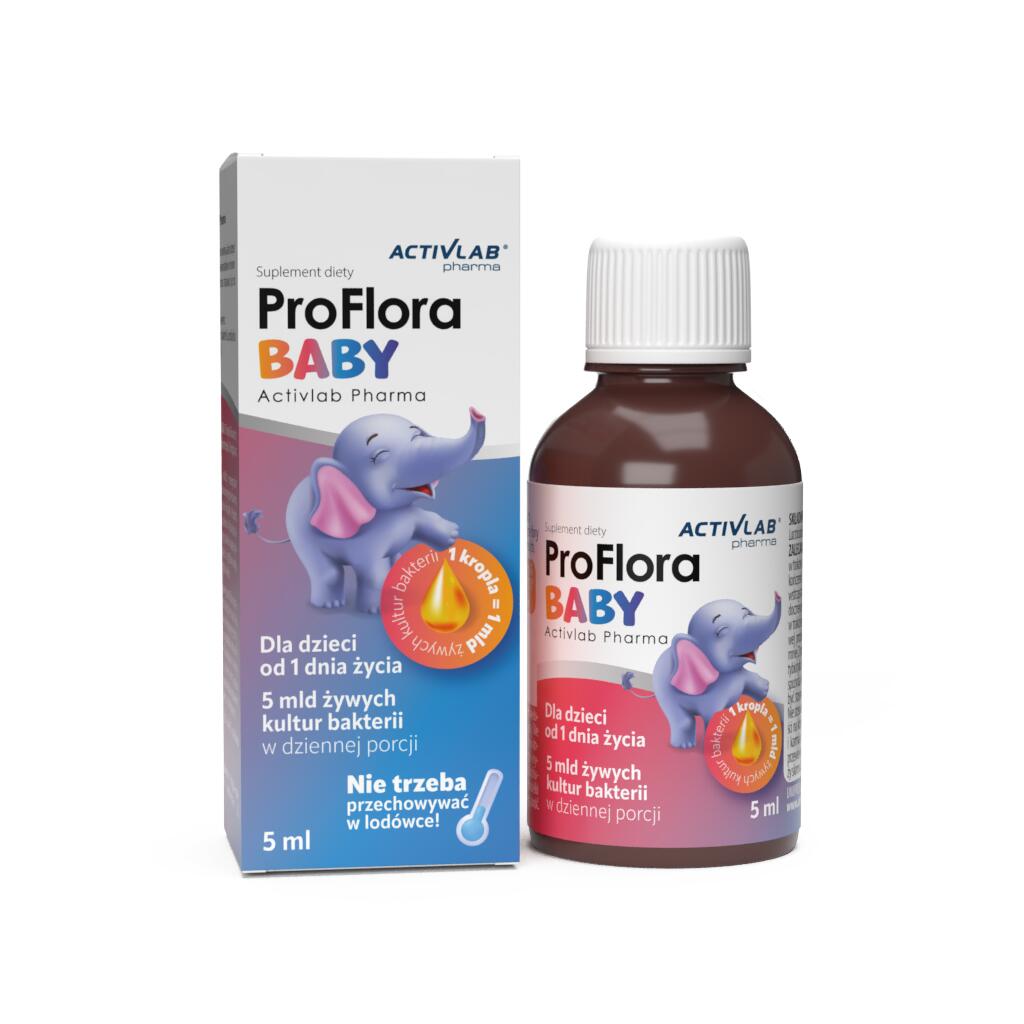 Uzupełnienie flory bakteryjnej ProFlora BABY Activlab Pharma