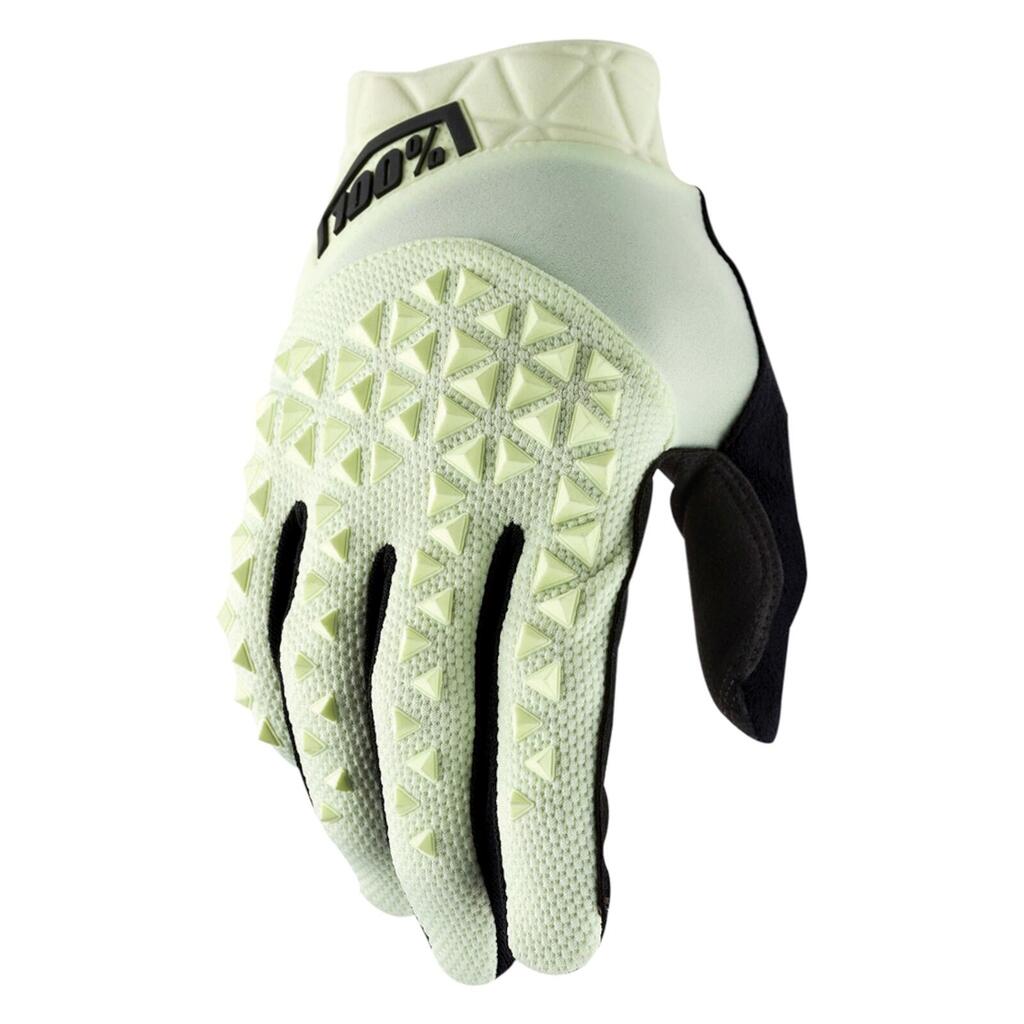 Pair of 100% Geomatic Yellow / White Gloves