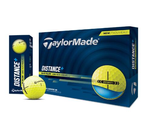 TAYLORMADE TaylorMade Nieuwe Afstand+ 2025 Golfballen, Geel