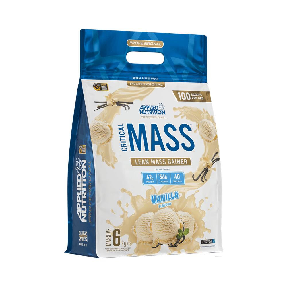 APPLIED NUTRITION Applied Nutrition Critical Mass Professional (6000g) Vanilla - Gewichtstoename