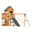 AXI Jack Aire de Jeux en Bois avec 2 Balançoires, Toboggan Gris