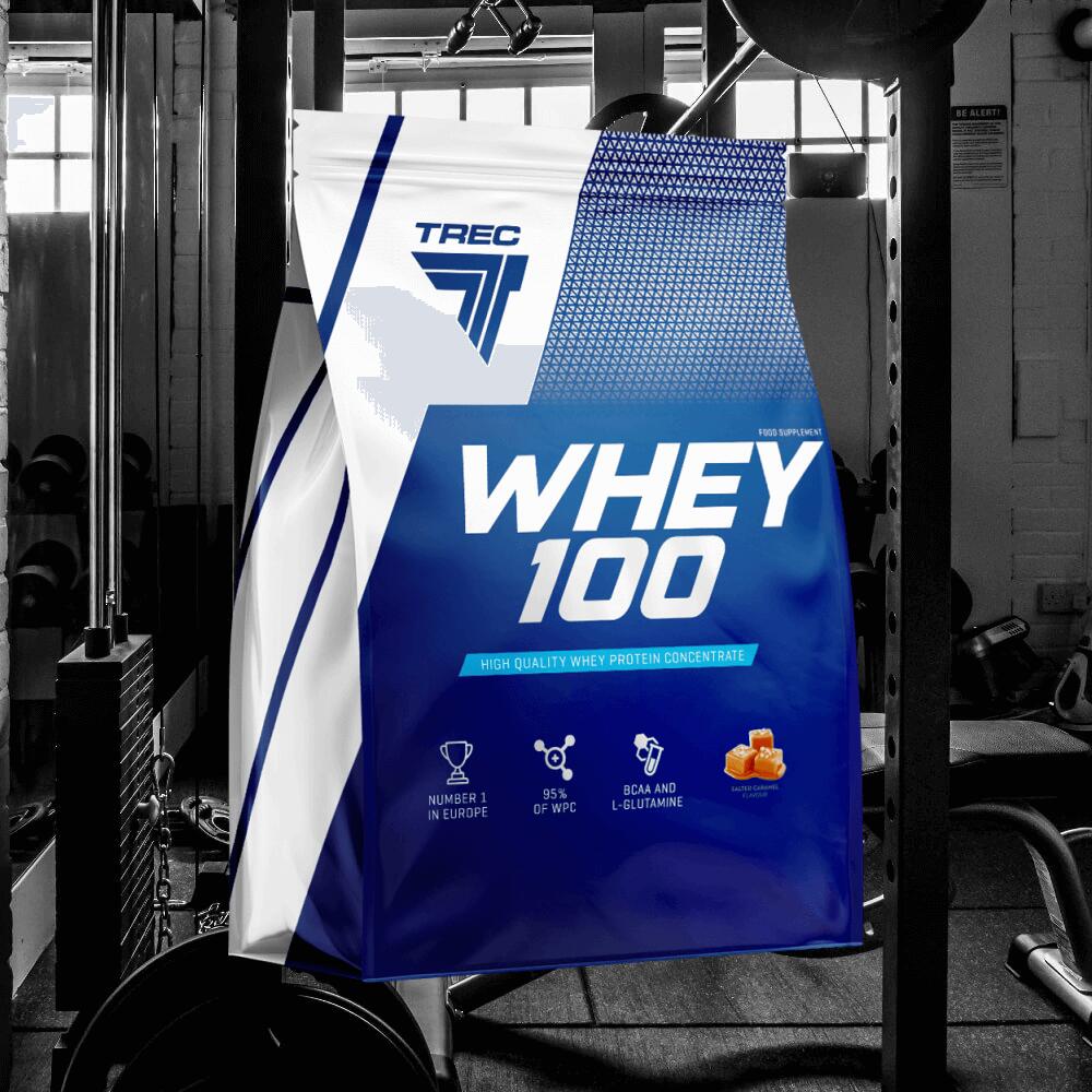 Trec Nutrition Whey 100 (2275g) Salted Caramel - Protéines 2/3