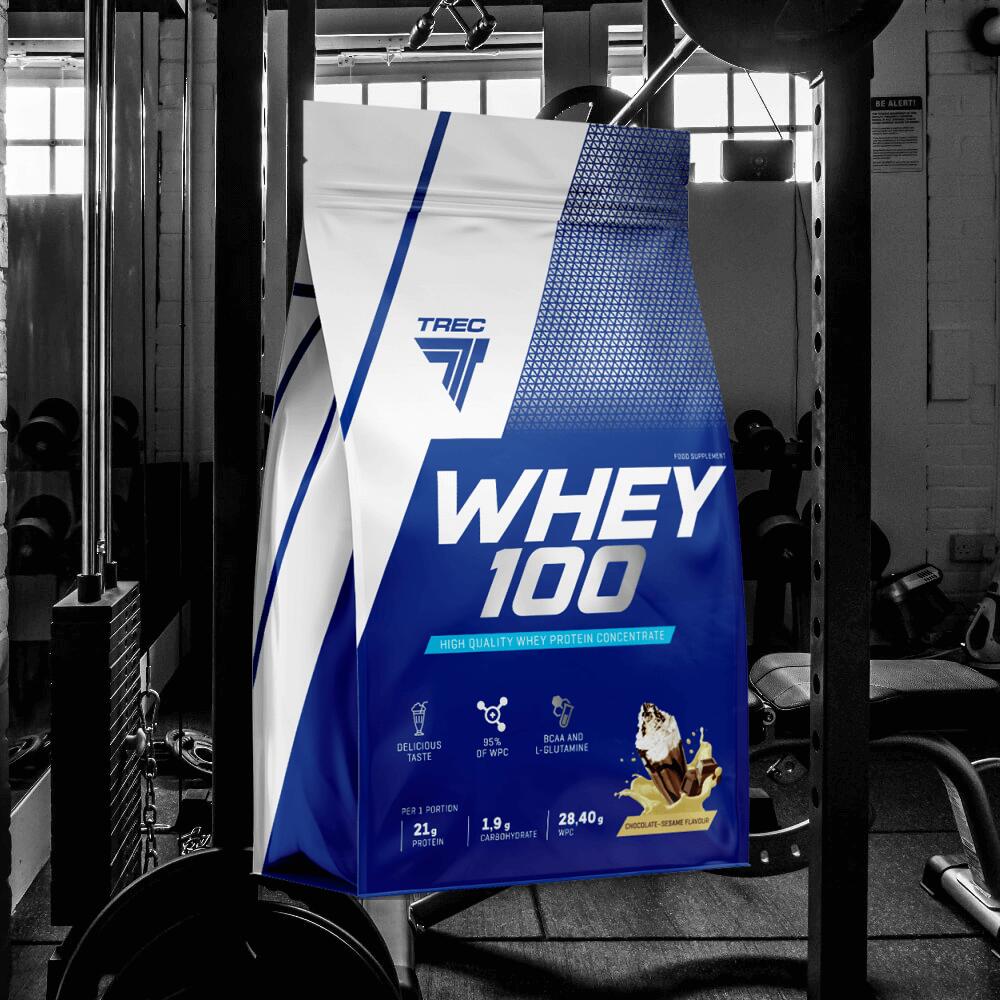 Trec Nutrition Whey 100 (900g) Double Chocolate - Protéines 2/3