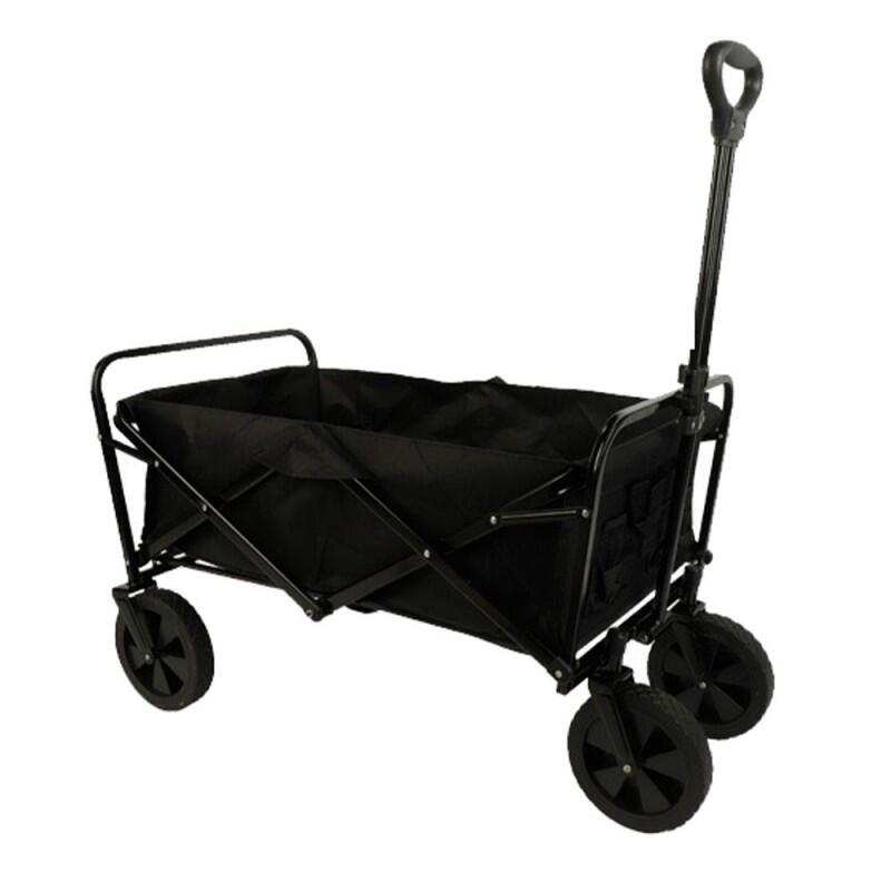 Carrinho de aço dobrável multiusos 150 KG Preto Jardim, 86X50X59 cm 10476