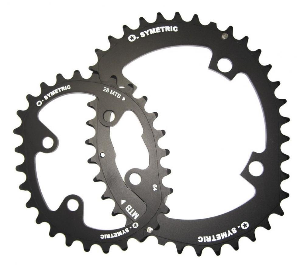 Stronglight Kettenblatt Kit Osymetric 104/64 Standard Double 38/28 Zähne sw 2/3