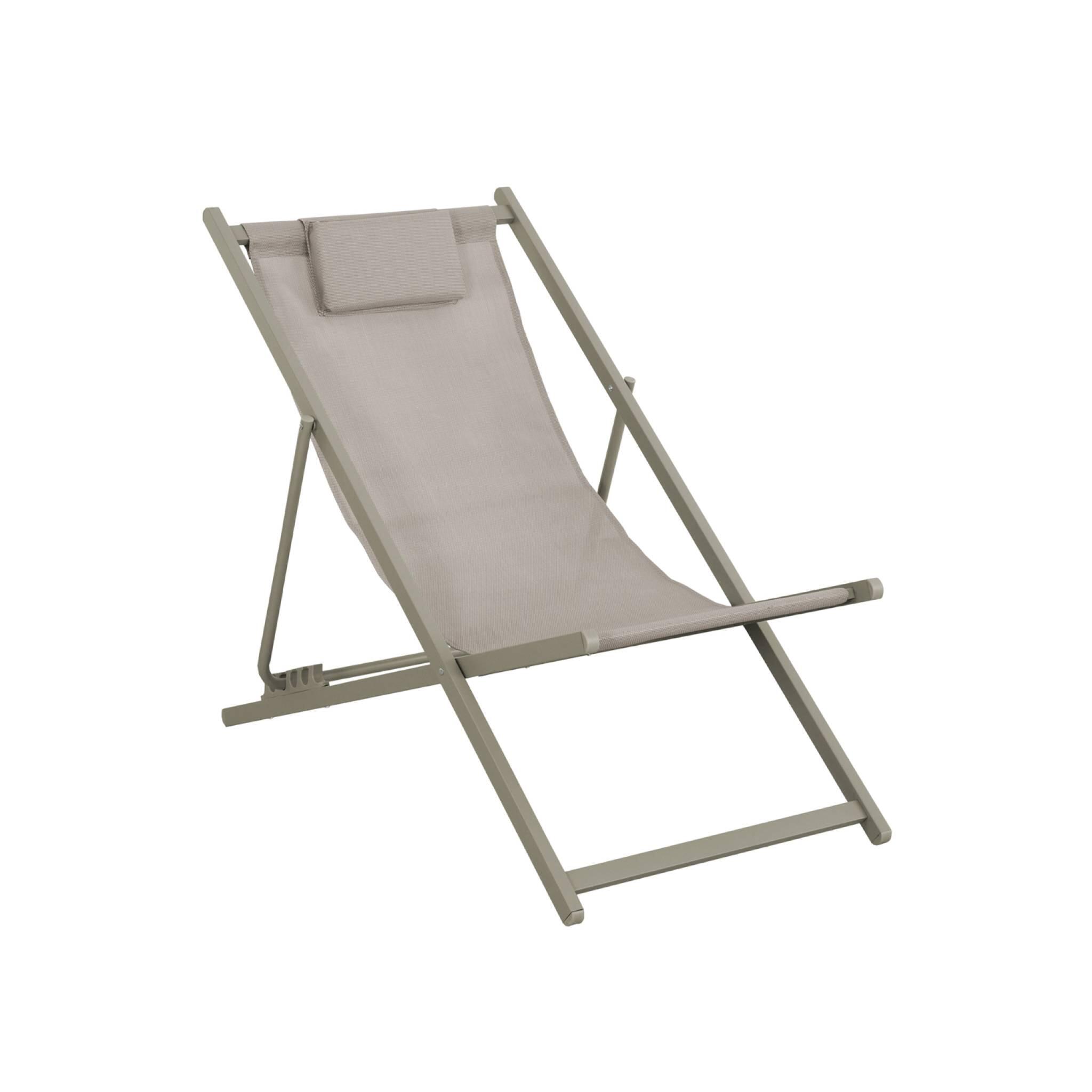 Cadeira de jardim dobrável com almofada, set de 2, Verde caqui 4/5