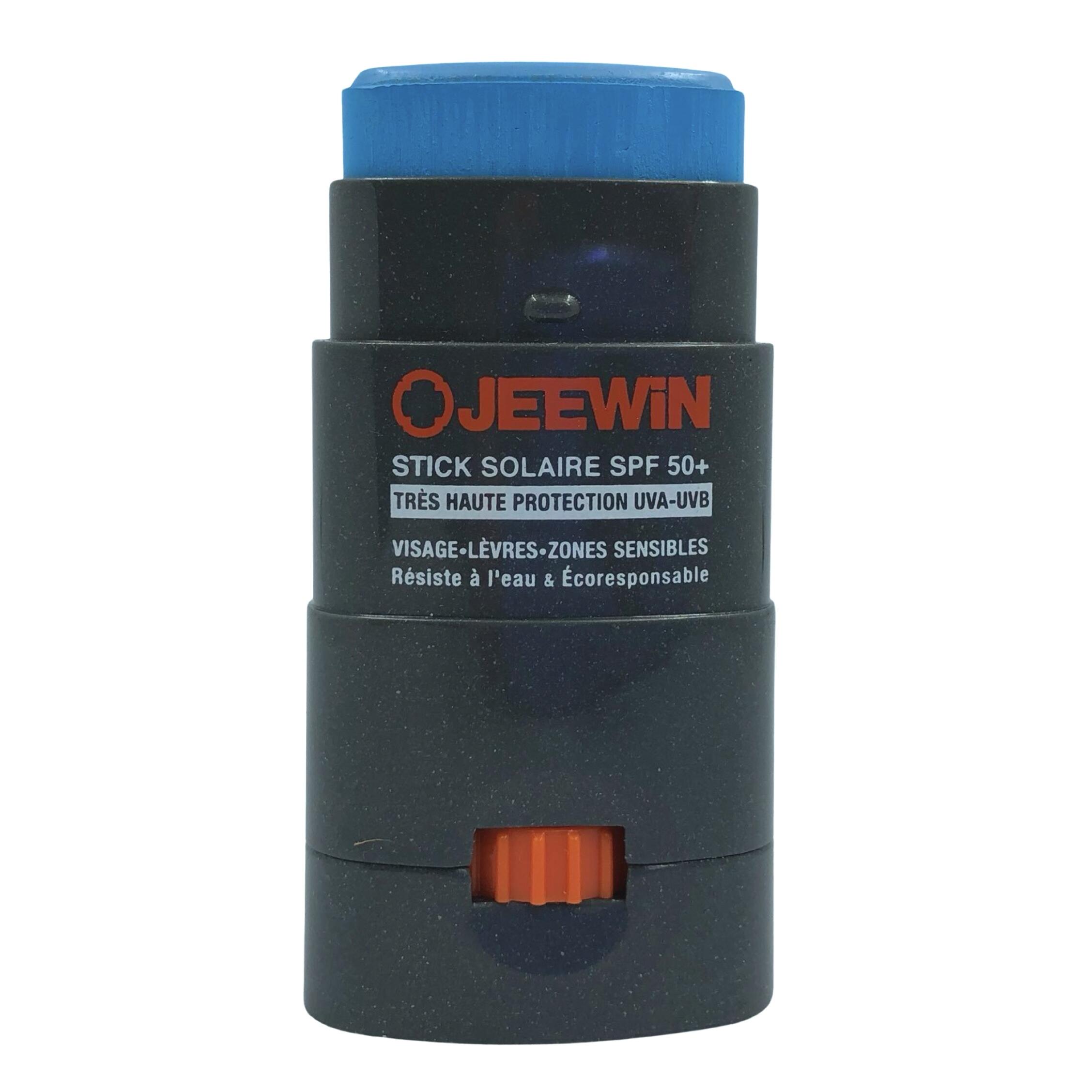 Jeewin - Stick Solaire Coloré Spf50+ Visage&lèvres Waterproof Reefsafe Bleu (12g) - Stick Lèvre - 12 G - Decathlon