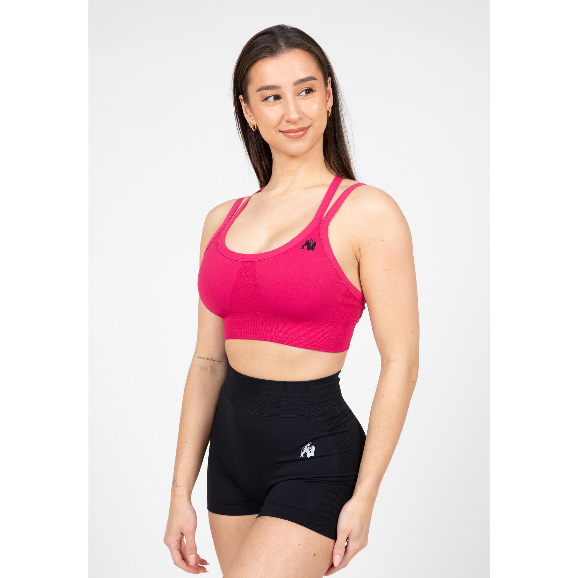 Gorilla Wear - Whitney Sans Couture Soutien-gorge De Sport - Rose - Brassière - Rose - 44 L - Decathlon