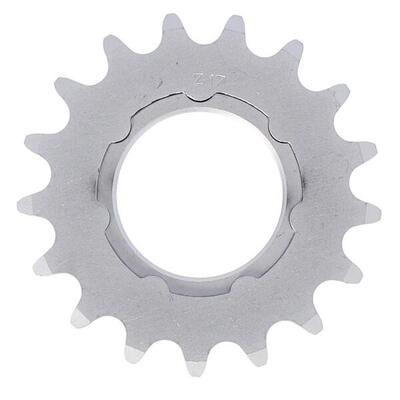 XLC Single Speed Ritzel 1/8".17 Zähne mit Träger matt verchromt