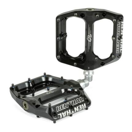 Paar Renthal Revo-F 10 Platte Pedalen Zwarte Pinnen