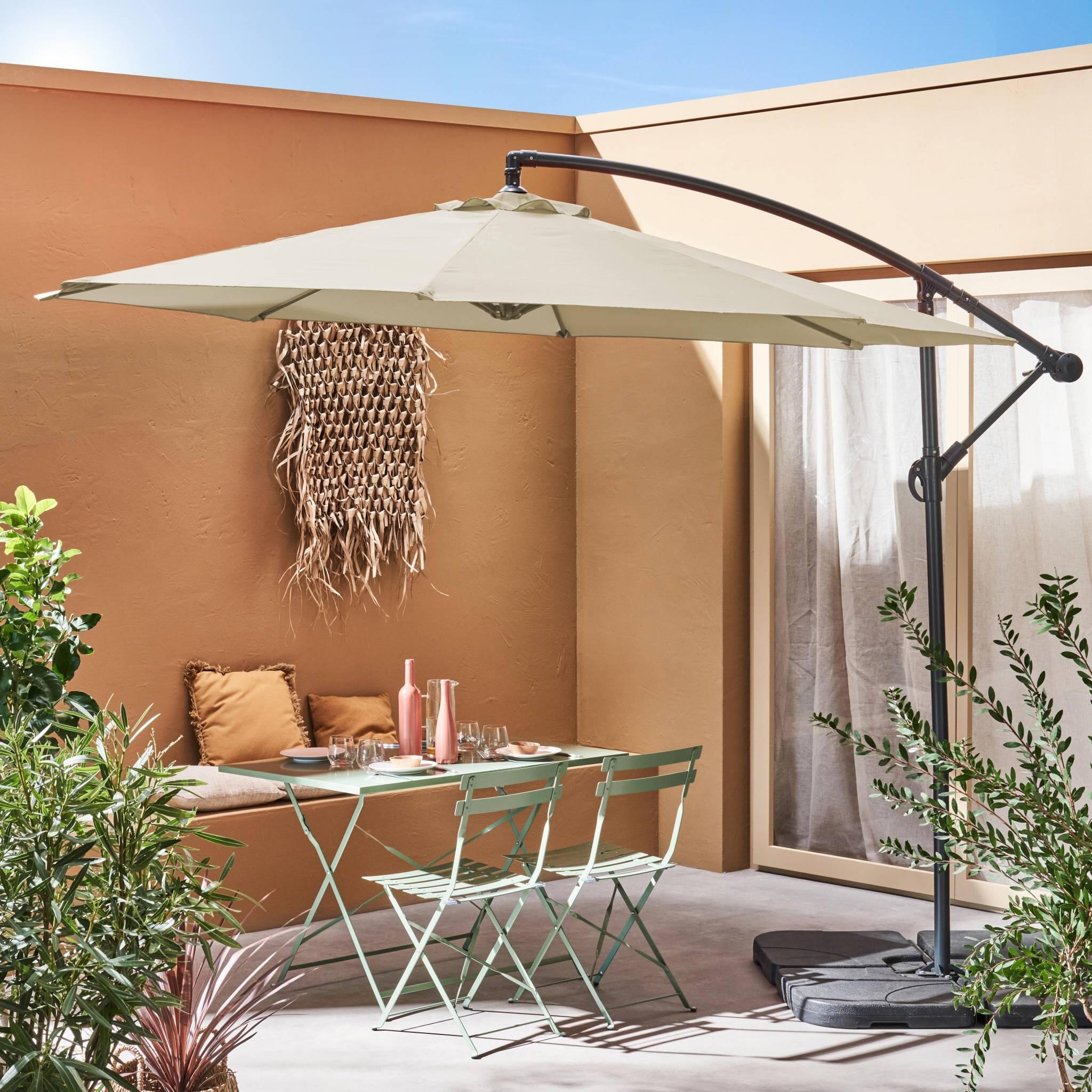 Parasol redondo 3m, Crudo 2/6