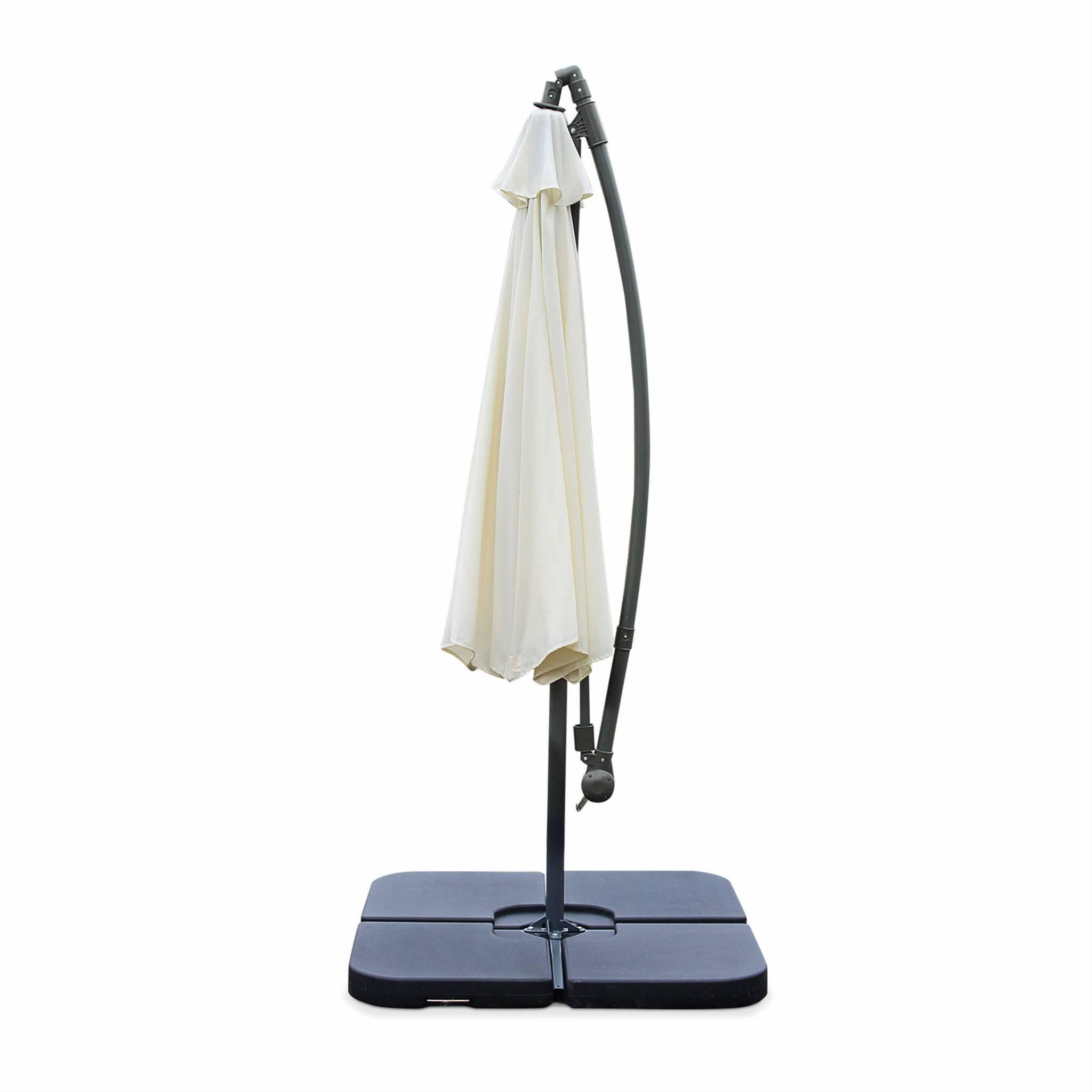 Parasol redondo 3m, Crudo 3/6