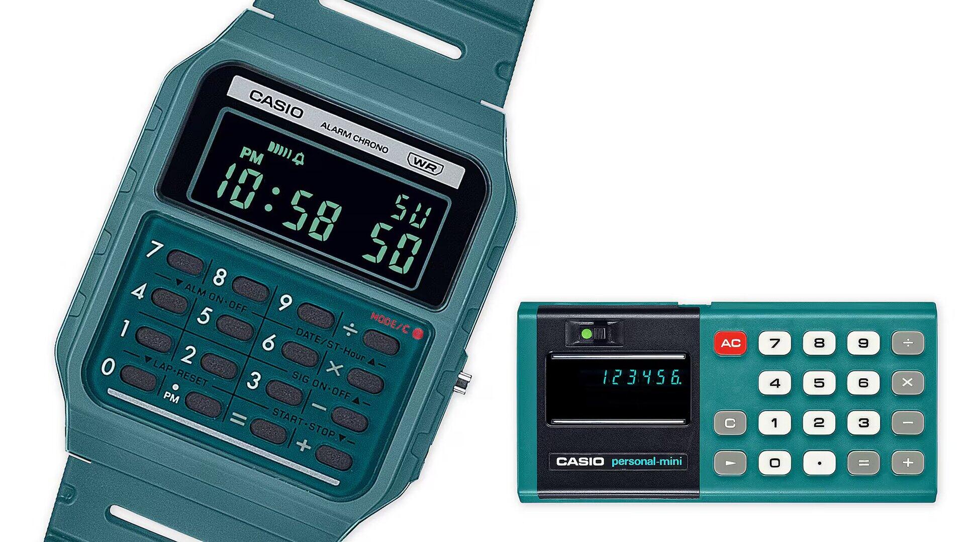 Casio Digital Montre Vert/Vert CA-53WB-3BEF 2/4